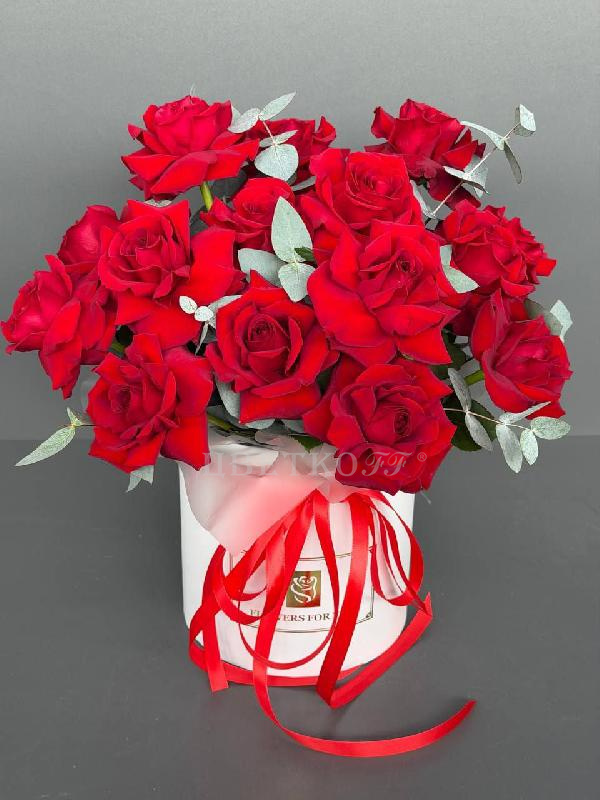 Композиция Французких роз 15шт  из цветов