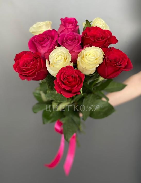 Роза Эквадор Микс 11 - Цветочный салон ЦветкоFF Тюмень